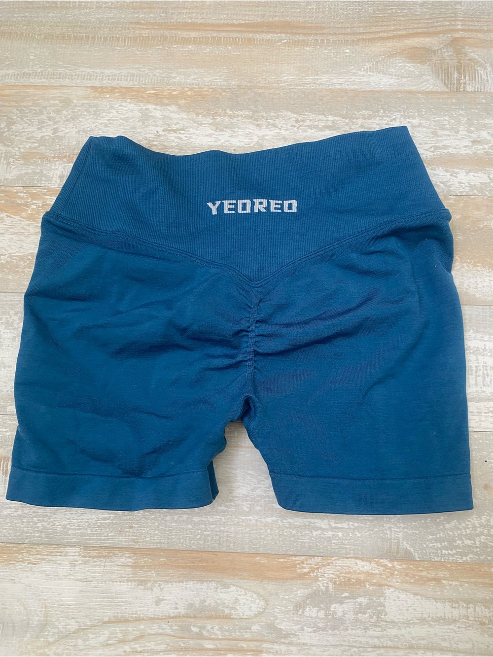 Blue Women’s High-Waist Active Shorts